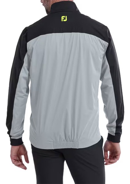 Hydroknit Yarım Fermuarlı Yağmurluk Siyah Gri 87981
