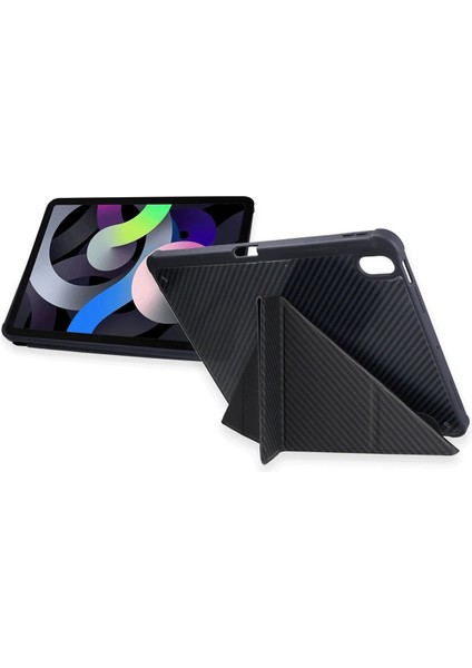 Apple iPad Pro 13 (2024) Kılıf Color Karbon Tablet Kılıfı - Koyu Gri Gnzrz