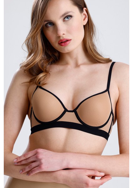 Biye Detaylı Tül Push Up Destekli Sütyen fiyatları