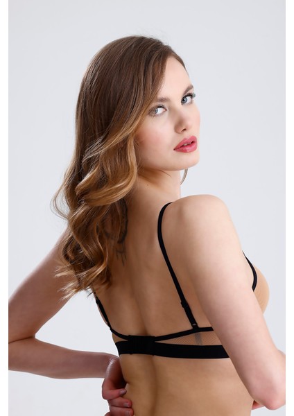 Biye Detaylı Tül Push Up Destekli Sütyen fırsatları