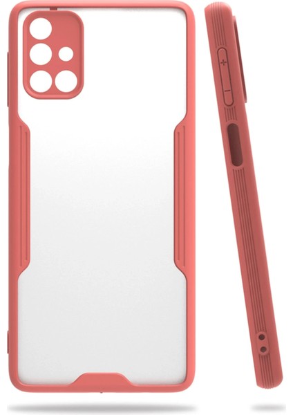 Samsung Galaxy M31S Kılıf Platin Silikon - Pembe Gnzrz