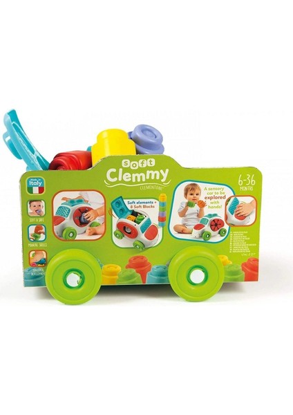 17315 Soft Clemmy - Yumuşak Blok Duyusal Araba 6-36 Ay