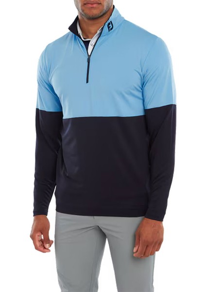 Renk Bloklu Mid Layer Mavi Lacivert 80117