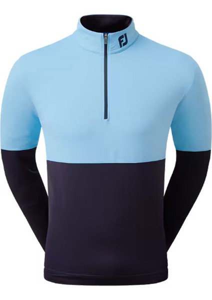 Renk Bloklu Mid Layer Mavi Lacivert 80117