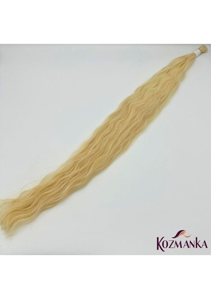 Bukleli Sarı Ham Saç (100 gr ) - 70 cm