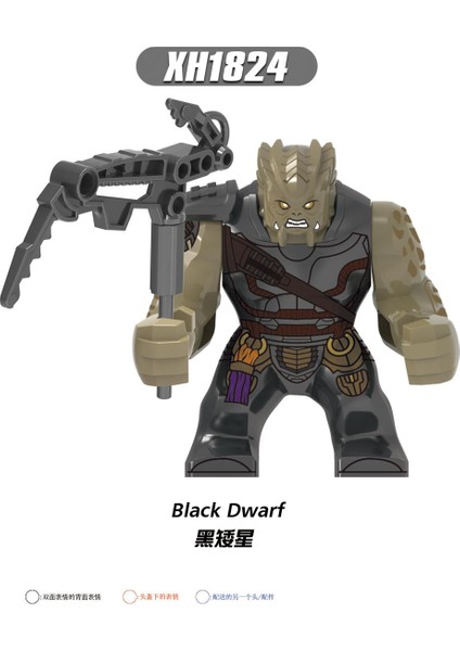 Tek Satış Marvel Yeni Avengers Yapı Taşları Rakamlar Siyah Sipariş Siyah Cüce Dc Darkseid 8 cm Büyük Boy Yapı Tuğlaları Çocuk Oyuncakları Için XH1824 XH1825 (Yurt Dışından)