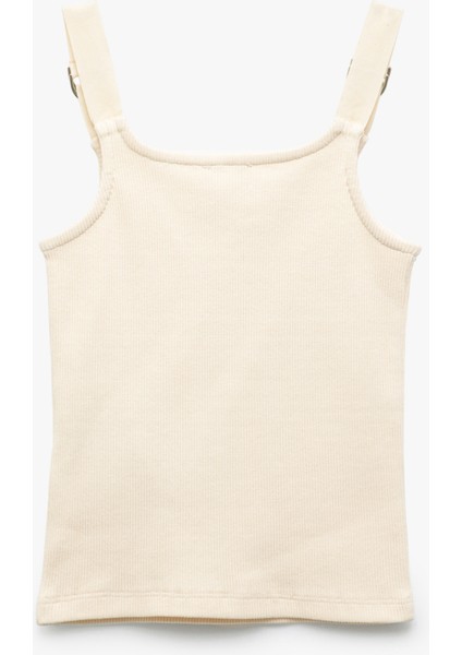 Ribanalı Pamuklu Toka Detaylı Askılı Atlet fiyatları