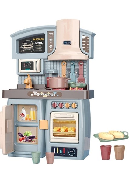 Çocuk Mutfak Playset Eğitim Oyuncakları Doğum Günü Mavisi Için Gerçekçi Oyuncaklar Yemek (Yurt Dışından)