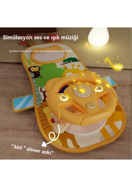 Araba Araç Simülasyonu Simülasyon Sürüş Çocuk Direksiyon (Yurt Dışından)