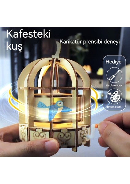Kafesli Kuş Yaratıcı El Yapımı Teknoloji Küçük Üretim Eğitici (Yurt Dışından) fiyatları