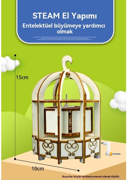 Kafesli Kuş Yaratıcı El Yapımı Teknoloji Küçük Üretim Eğitici (Yurt Dışından) modelleri