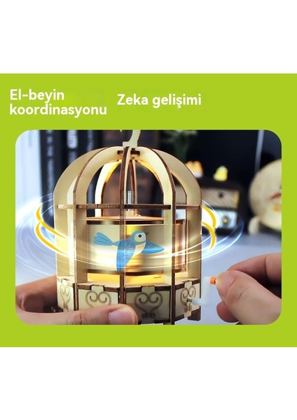 Kafesli Kuş Yaratıcı El Yapımı Teknoloji Küçük Üretim Eğitici (Yurt Dışından) fırsatları