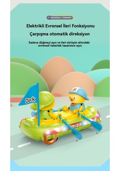 Çocuk Evrensel Sevimli Ördek Kayak Bebek Eğitici Işık Oyuncakları (Yurt Dışından) modelleri