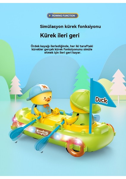 Çocuk Evrensel Sevimli Ördek Kayak Bebek Eğitici Işık Oyuncakları (Yurt Dışından) fırsatları