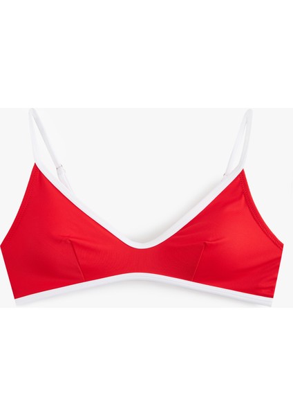 Biyeli U Yaka Spor Bralet Bikini Üstü