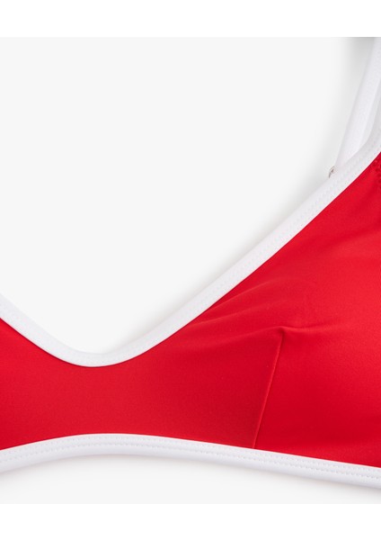 Biyeli U Yaka Spor Bralet Bikini Üstü