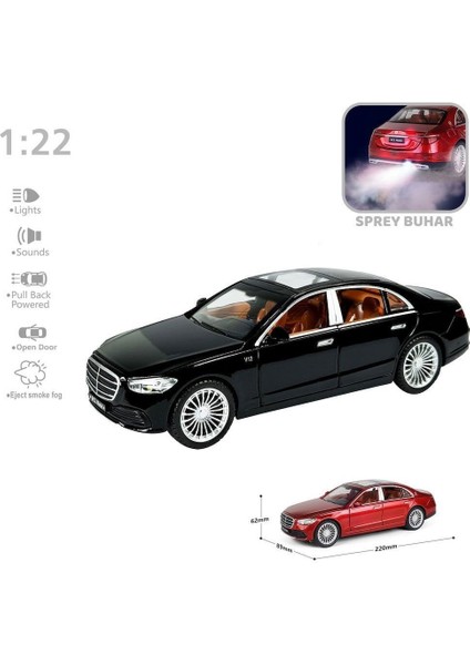 HCL-513 Sesli Işıklı Buharlı Mrs Araba 1:22 -Vardem Oyuncak