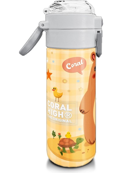 Kids Capybara Desenli Pipetli ve Direkt Içim Çelik Termos 500 ml 31793