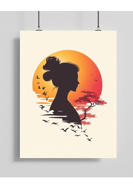 Japon Kadın Sanat Posteri