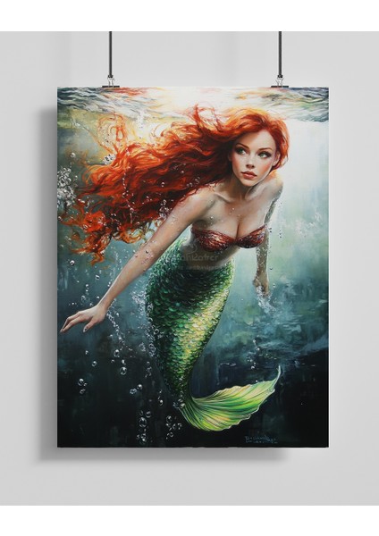 Deniz Kızı Sanat Posteri