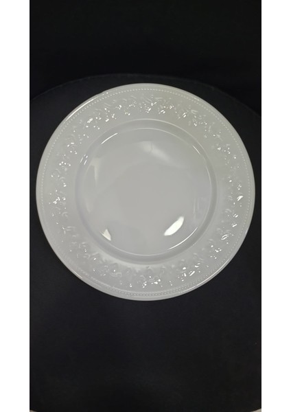 Silvia Servis Beyaz Tabak 27 cm Porselen Porzellan Alman Günlük Misafirlik 1 Adet