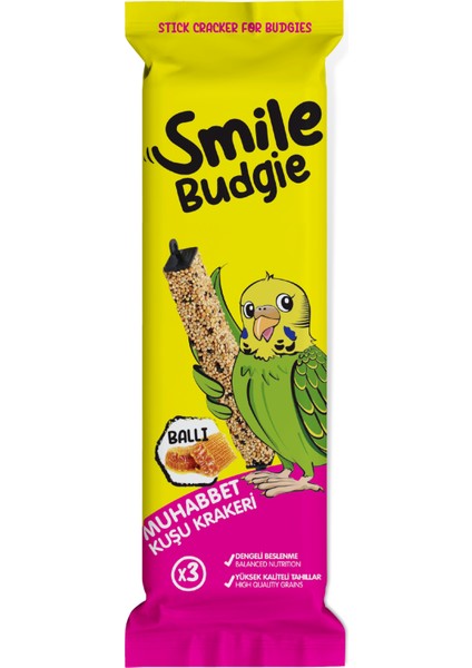 Muhabbet Kuşu Krakeri Ballı 3'lü (1 Adet) modelleri