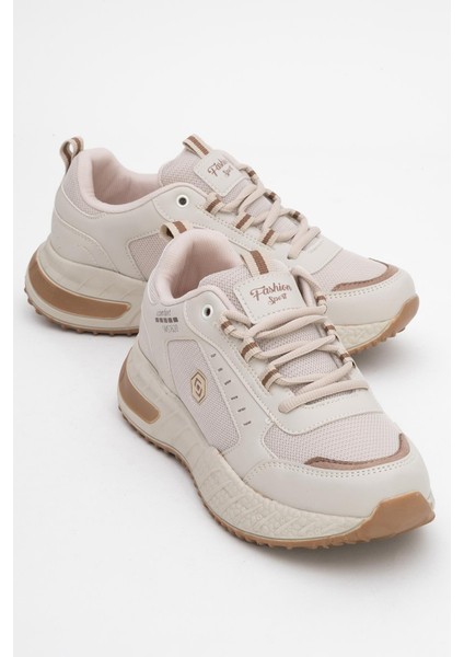 Kadın Bağcıklı Anorak Spor Ayakkabı Laci Beyaz