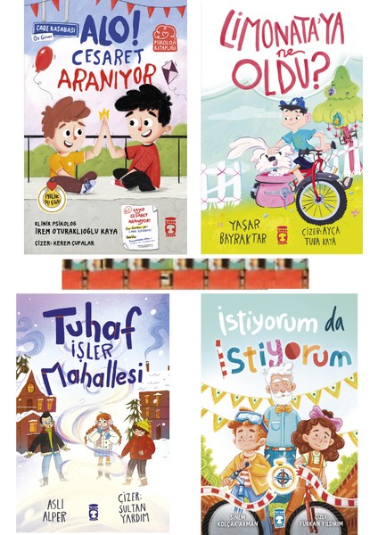 2.3.sınıf-Alo Cesaret Aranıyor,limonataya Ne Oldu,tuhaf Işler Mahallesi,istiyorum Da Istiyor(4kitap)