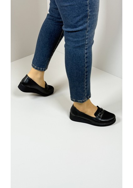 D-01 Comforta Günlük Giymelik Kadin Loafer Siyah Ayakkabı fiyatları
