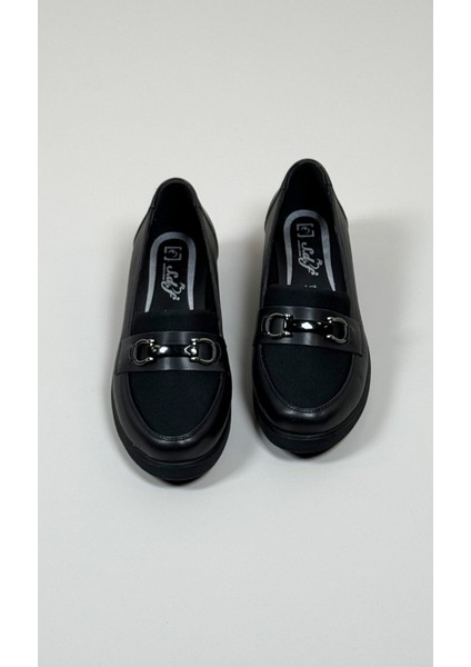 D-01 Comforta Günlük Giymelik Kadin Loafer Siyah Ayakkabı fırsatları