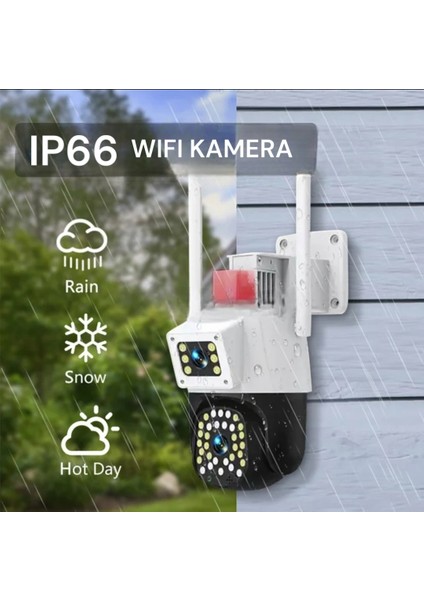 Yoosee Çift Kameralı ve Sirenli Wifi Kamera