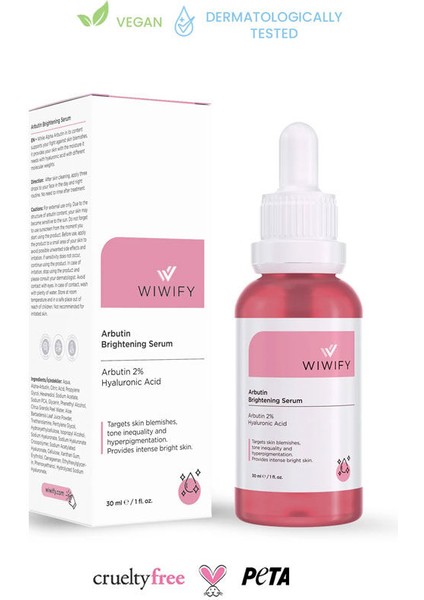 Wıwıfy Leke Karşıtı ve Arbutin Cilt Bakım Serumu 30 ml modelleri