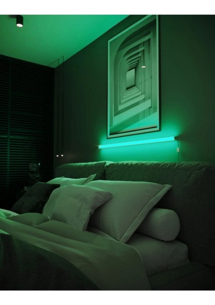 Uzaktan LED Abajur Aplik Gece Lambası Rgb 256 Renk Lambader Yuksek Işık Sistemi / 120 cm