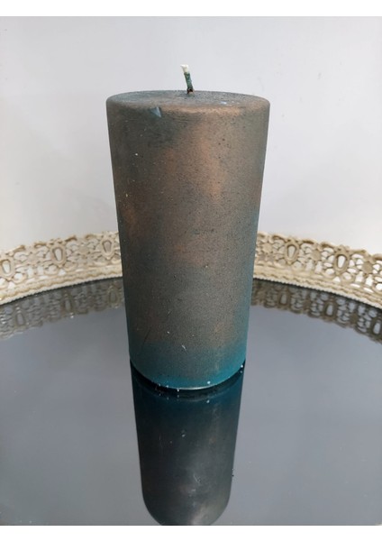 Yükseklik 15CM Çap 7cm Silindir Gerçek Mum Fitilli Koyu Renk Candle Ortam Farklı Hava 1 Adet fiyatları