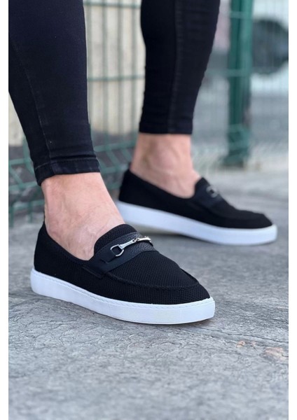WG060 Beyaz Triko Babet Erkek Casual Ayakkabı