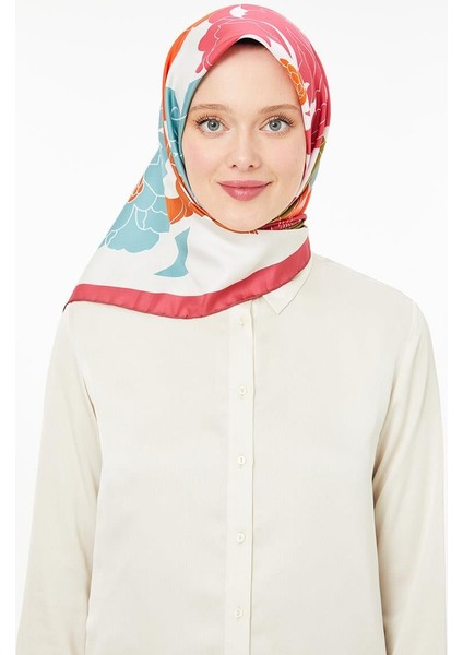 Fuşya Trend Twill Eşarp