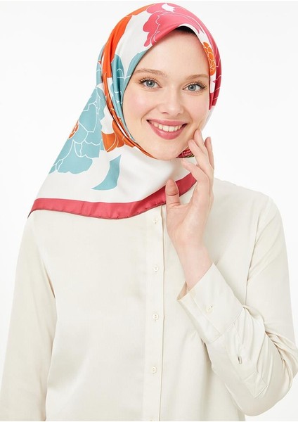 Fuşya Trend Twill Eşarp
