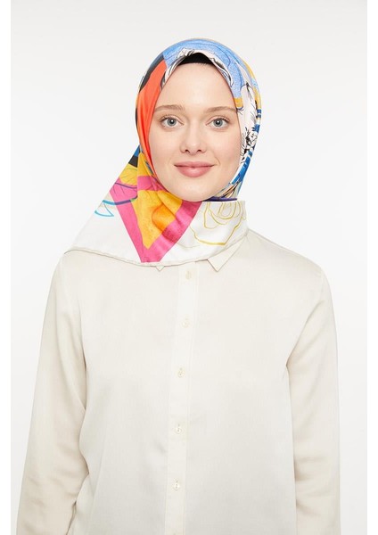Bej Trend Twill Eşarp