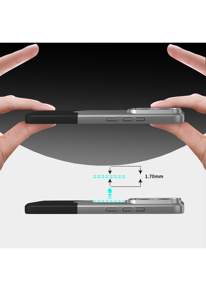 Xiaomi Mi 14T Kılıf Duble Çift Renkli Ince Slim Kapak