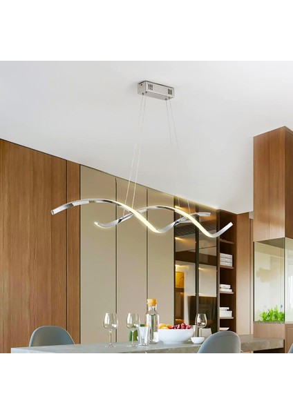 Istanbul Avize Bamby Gümüş Ledli Beyaz Power LED Modern LED Avize