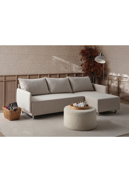 Mondy Köşe Koltuk Takımı Krem fırsatları