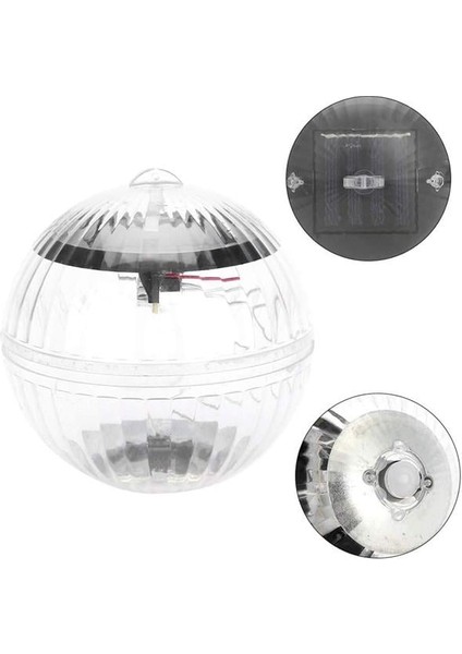 Powermaster PM-25477 Solar Panelli Havuz Topu Rgb LED Ambiyans Aydınlatma Su Geçirmez