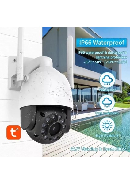 Tuya Smart 3mp 1080P Akıllı Güvenlik Kamerası