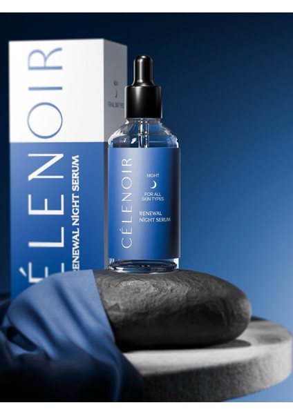 Nocturne Yenileyici Gece Serumu – Retinol Peptid ve Hyaluronik Asit Yoğun Onarıcı Bakım 30ML