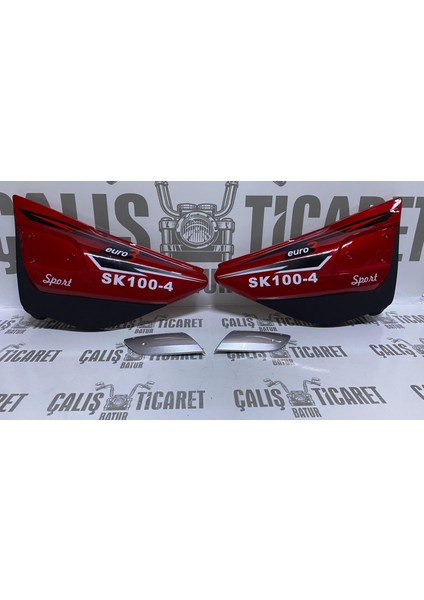 SK100-4 Yan Kapak Takımı Kırmızı
