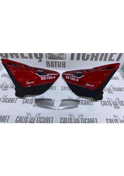 SK100-4 Yan Kapak Takımı Kırmızı indirimleri