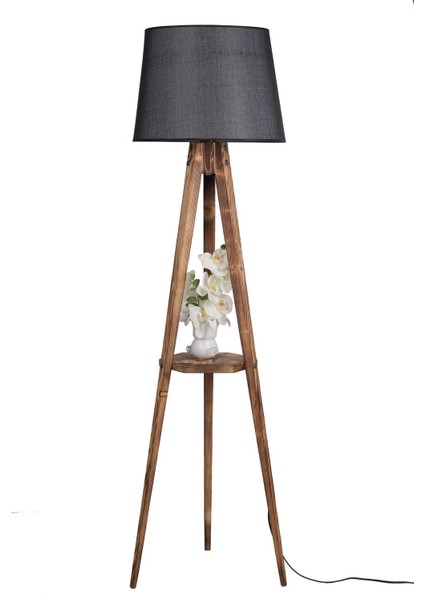Sehbalı Tripod Yanık Lambader Pramit Hasır Siyah Abajurlu fiyatları