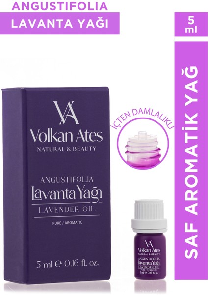 Lavandula Angustifolia Saf Lavanta Yağı Içten Damlalıklı 5 ml