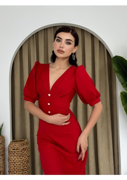 Linda Midi Elbise