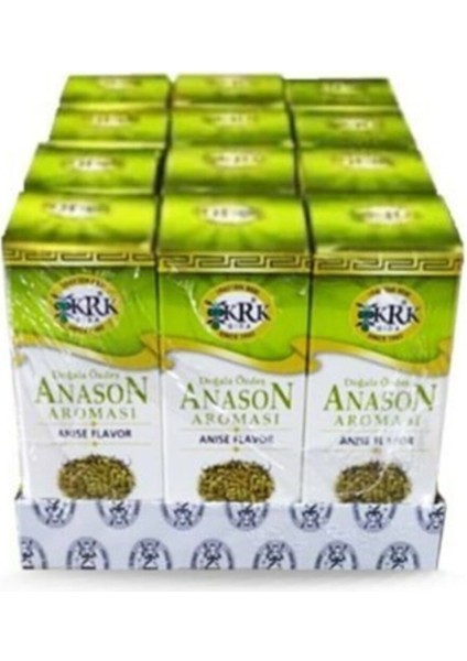 12 Adet Gıda Anason Aroması 12 x 20 ml